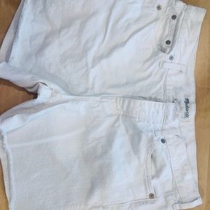 Madewell White Shorts Size 27